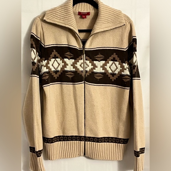 Chaps vintage sweater cardigan Womens size L - Picture 1 of 6